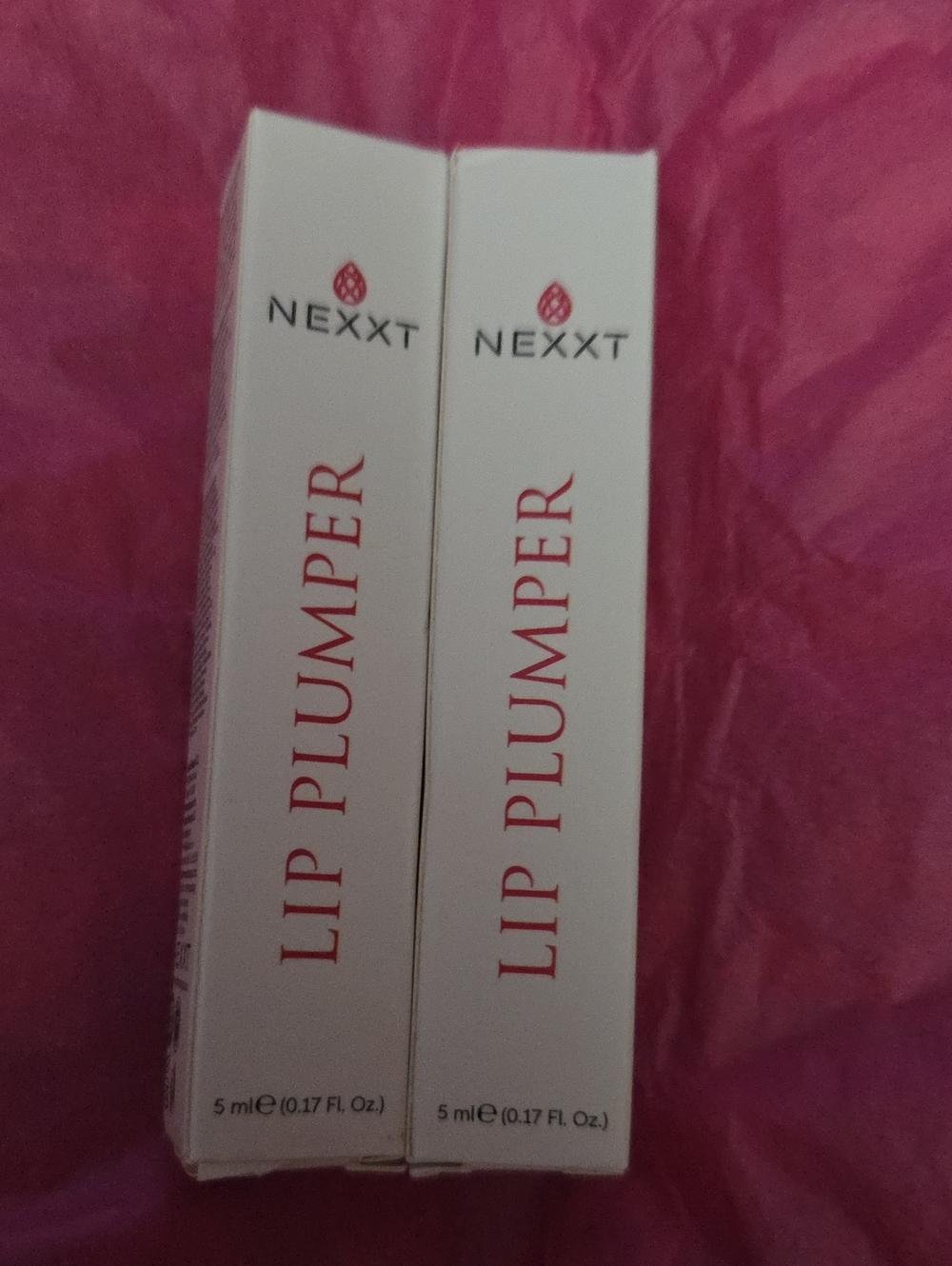 Nexx Lip Plumper Duo — White Boxes with Pink Accent NWOT